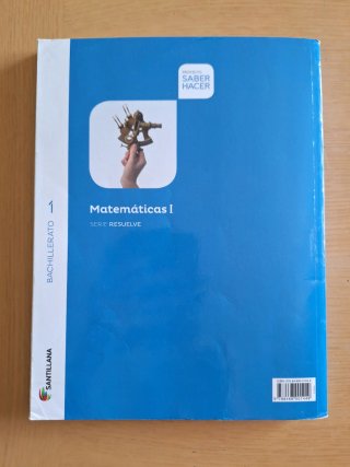 Libro Matemáticas I Bachillerato