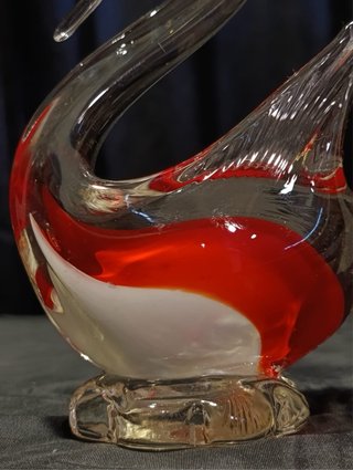 Cigno in vetro di Murano