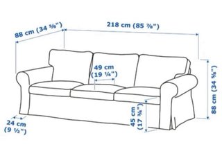 Sofá Ektorp Ikea Beige.