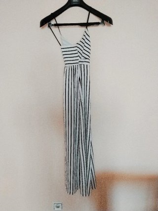 Vestido Pimkie Rayas Blanco y Negro