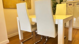 Conjunto 4 Sillas Comedor Blancas