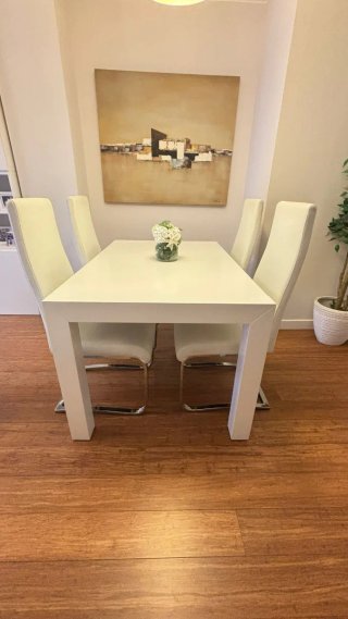 Conjunto 4 Sillas Comedor Blancas