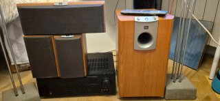 Sistema 5.1 JBL + Yamaha RX-V465