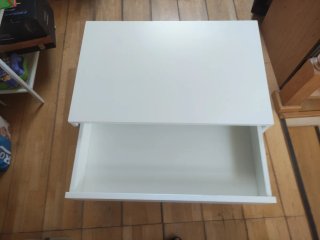 Mesita Noche Ikea Vikhammer Blanca 60cm