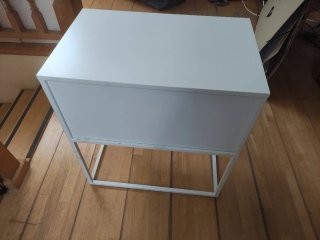 Mesita Noche Ikea Vikhammer Blanca 60cm