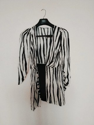 Vestido Zara Rayas Cebra