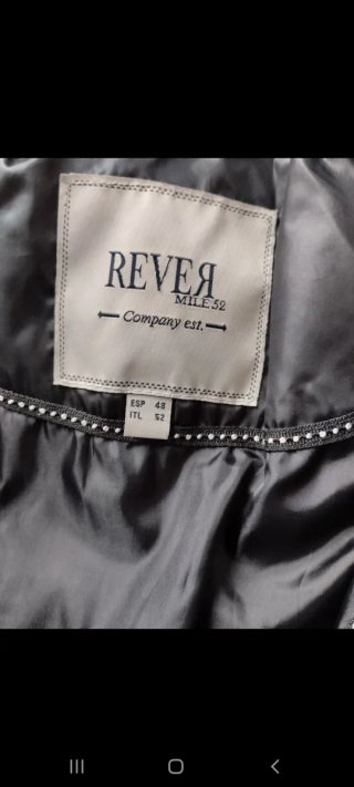 Cazadora larga impermeable gris talla 48