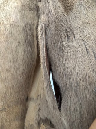 Abrigo de pelo natural