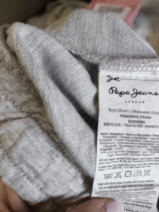 Pantalón corto niño gris Pepe Jeans talla 6 años
