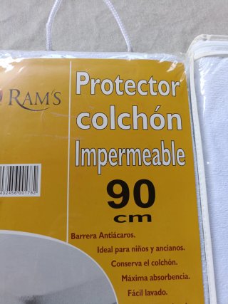 A estrenar protector Colchón Impermeable RAM'S 90c