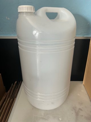 Garrafa 25L Plástico Blanca con Asa