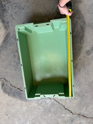 Cajas apilables verdes NUEVAS