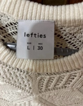 Chaleco punto Lefties beige