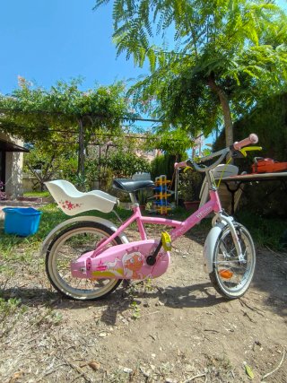 Bicicleta infantil rosa