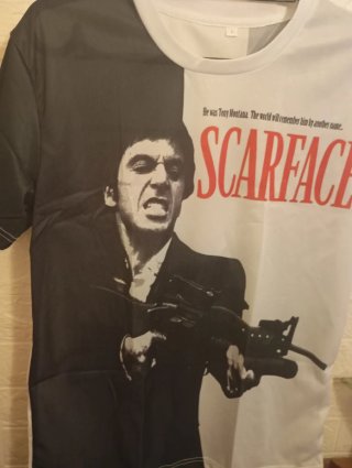 t.XL Camiseta Scarface Tony Montana,2 A ESTRENAR