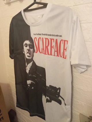 t.XL Camiseta Scarface Tony Montana,2 A ESTRENAR