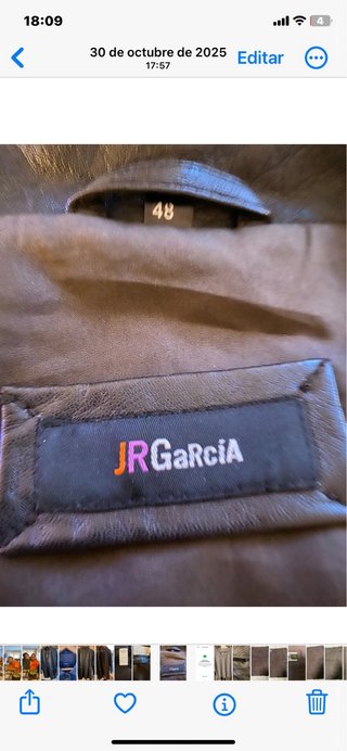 Abrigo Piel Vintage JR García