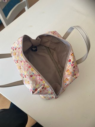 Bolso de mano con estampado de emojis