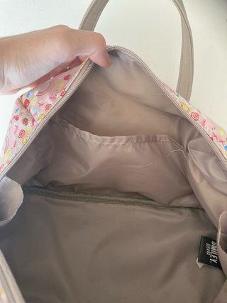 Bolso de mano con estampado de emojis