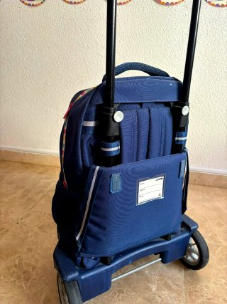 Mochila con ruedas Benetton azul
