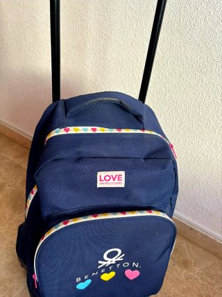 Mochila con ruedas Benetton azul