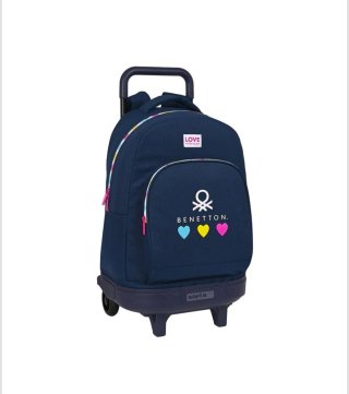 Mochila con ruedas Benetton azul