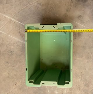 Cajas apilables verdes NUEVAS