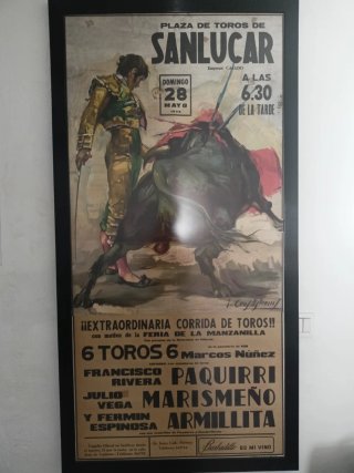 Cartel Toros Sanlúcar 1978 en perfecto estado