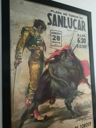 Cartel Toros Sanlúcar 1978 en perfecto estado