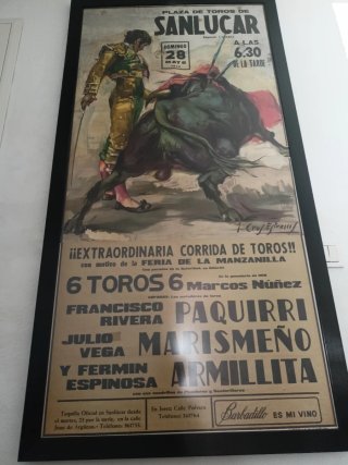 Cartel Toros Sanlúcar 1978 en perfecto estado