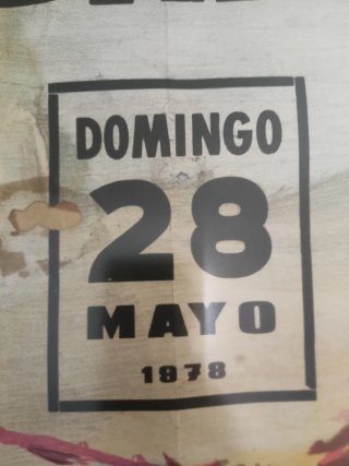 Cartel Toros Sanlúcar 1978 en perfecto estado