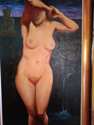 Cuadro al óleo sobre lienzo 60 X 130cm