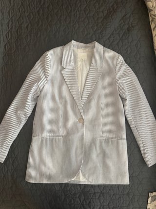 Blazer H&M Rayas Azul Talla S