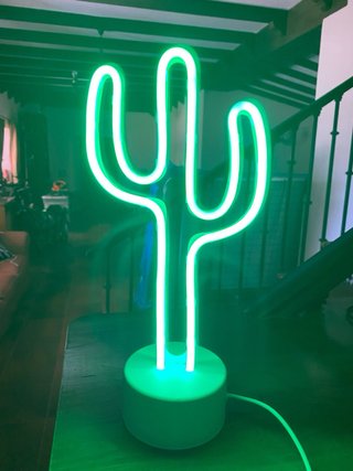 Lámpara Neón Cactus