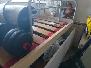 Cama nido madera y metal