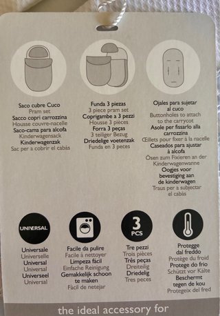 Saco cubre carro bebé Pasito a Pasito azul nuevo