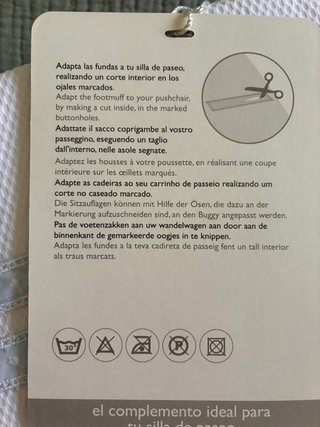 Saco cubre carro bebé Pasito a Pasito azul nuevo