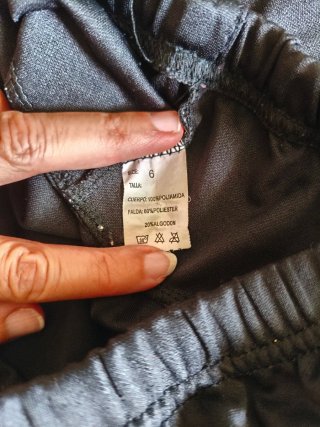 Falda flamenca negra talla 6