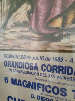 Cartel Corrida de Toros Marbella 1989