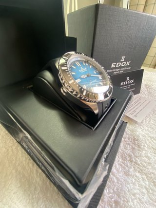 Reloj Edox Neptunian Automático Azul