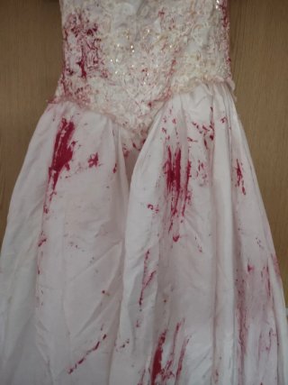 Vestido novia cadáver. Talla M.