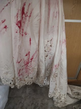 Vestido novia cadáver. Talla M.