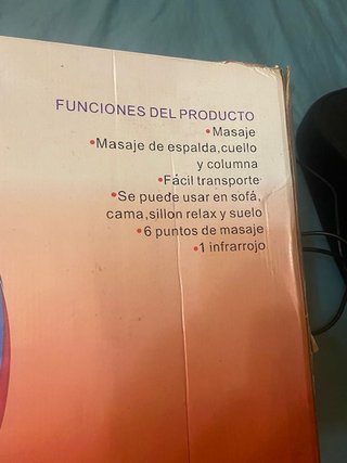 Respaldo masajeador eléctrico