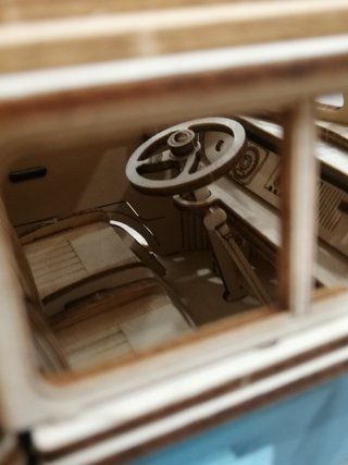 Maqueta Furgoneta Camper 3D Madera Montada