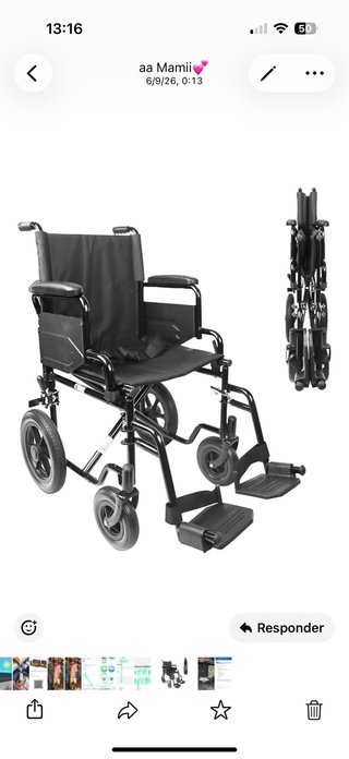 Silla de ruedas plegable