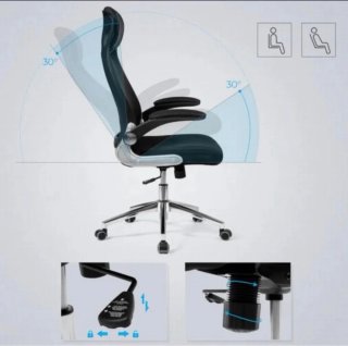 SONGMICS Silla Giratoria de Oficina