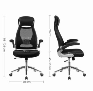 SONGMICS Silla Giratoria de Oficina