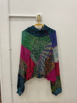 Pantalón hippie patchwork talla única