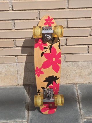 Skate Cruiser Funtomia Madera Ruedas LED