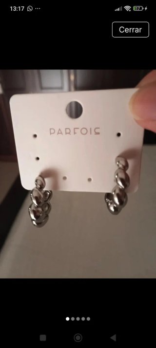 Pendientes aro Parfois plateados
